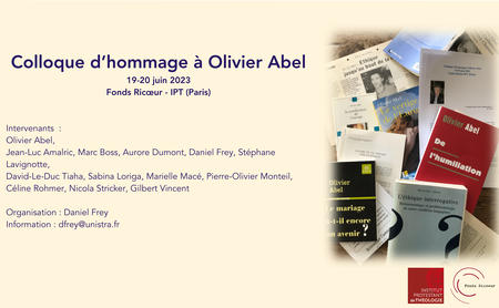 Colloque d'hommage à Olivier Abel